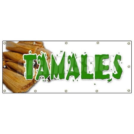 Signmission TAMALES BANNER SIGN mexican dough corn latin comfort food meat cheese B-120 Tamales